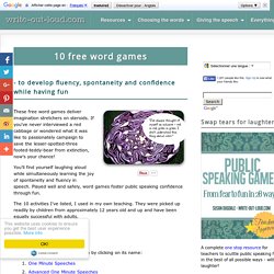 Free word games: 10 fun public speaking activities