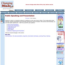 Public Speaking and Presentation