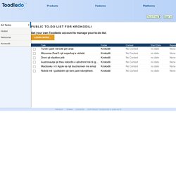Public To-Do List for krokodili