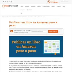 Publicar un libro en Amazon paso a paso
