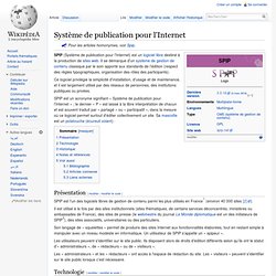 Système de publication pour l'Internet