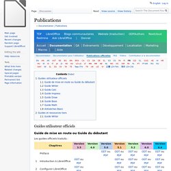 Guides utilisateur de Libre Office