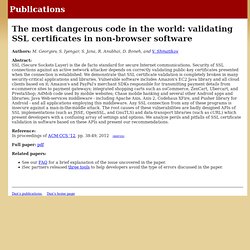 Boneh Publications: The most dangerous code in the world: validating SSL certificates in non-browser software