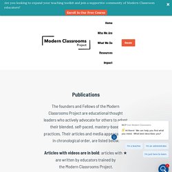 Publications — Modern Classrooms Project