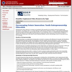 ODEP - Entrepreneurship Education