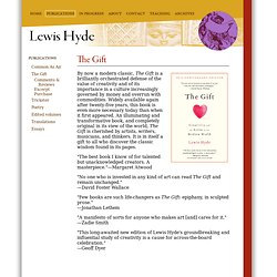 Publications - The Gift - Lewis Hyde