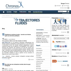 Blog - Publications - Groupe Chronos