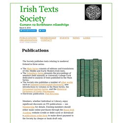 Irish Texts Society