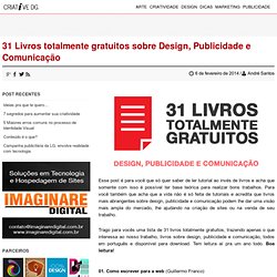 31 Livros totalmente gratuitos sobre Design, Publicidade e Comunicação