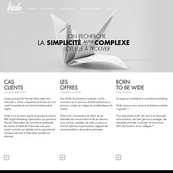 Agence WIDE, création publicitaire, communication digitale, brand design, PARIS, France