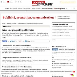 Créer une plaquette publicitaire