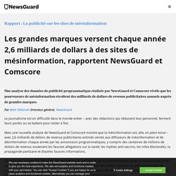Rapport : La publicité sur les sites de mésinformation - NewsGuard