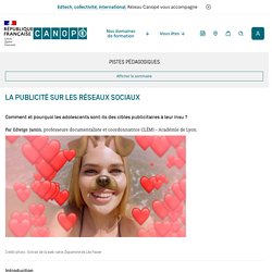 La publicité sur les réseaux sociaux