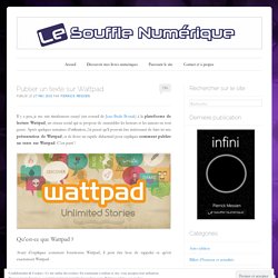 Publier un texte sur Wattpad