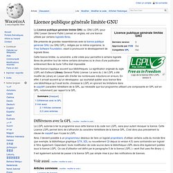 Licence publique générale limitée GNU