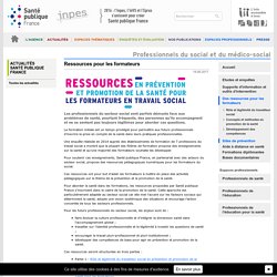 Santé publique France - Ressources pour les formateurs