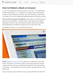How to Publish a Book on Amazon
