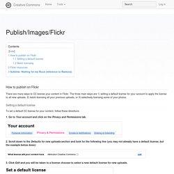 Publish/Images/Flickr - Creative Commons
