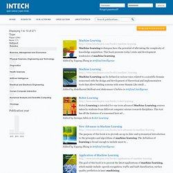 InTech Open Access Publisher - Open Science Open Minds