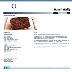 Moist Christmas Cake - ACP Books - Cookery and Recipe books from the publishers of Australian Womens Weekly