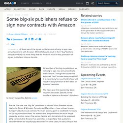 Big-six publishers refuse to sign new contracts with Amazon