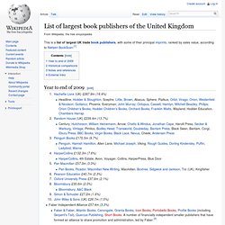 List of largest UK book publishers