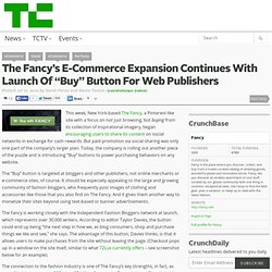 The Fancy’s E-Commerce Expansion Continues With Launch Of “Buy” Button For Web Publishers