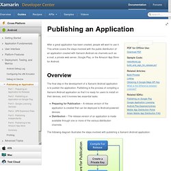 Publishing an Application - Xamarin