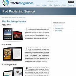 eBook publishing for iPad
