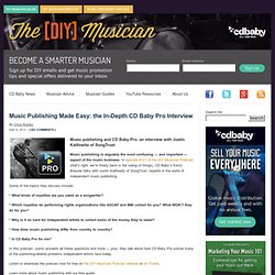 Music Publishing Made Easy: The CD Baby Pro Interview DIY Musician Blog