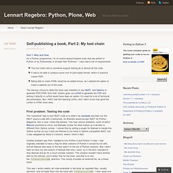 Self-publishing a book, Part 2: My tool chain « Lennart Regebro: Python, Plone, Web