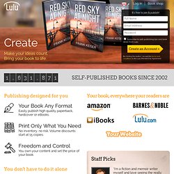 Lulu - Self Publishing, Book Printing and Publishing Online