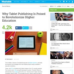 Why Tablet Publishing Is Poised to Revolutionize Higher Education