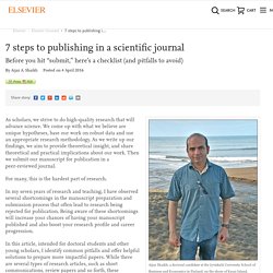 7 steps to publishing in a scientific journal
