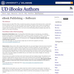 eBook Publishing – Software