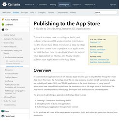 Publishing to the App Store