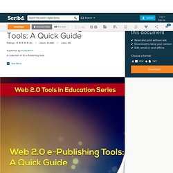 Web 2.0 e-Publishing Tools: A Quick Guide