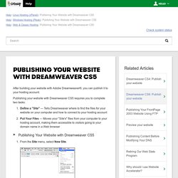 Publishing Your Website with Dreamwea...