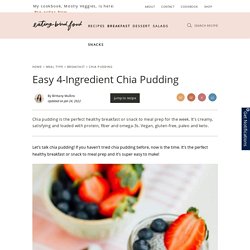 Easy Chia Pudding (Only 4 Ingredients)