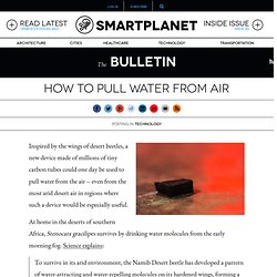 How to pull water from air