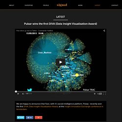 Pulsar wins the first DIVA (Data Insight Visualisation Award) « Signal