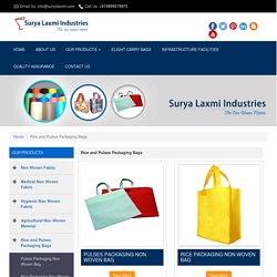 Rice and Pulses Packaging Bags Manufacturers in Delhi, India