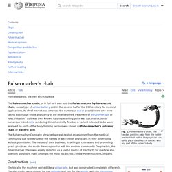 Pulvermacher's chain