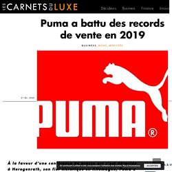 Puma a battu des records de vente en 2019