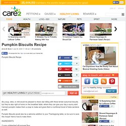 Pumpkin Biscuits Recipe