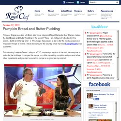 Pumpkin Bread and Butter Pudding