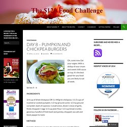 Day 8 – Pumpkin and Chickpea Burgers « The