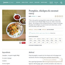 Pumpkin, chickpea & coconut curry