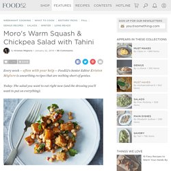 Pumpkin & Chickpea Salad with Tahini - Genius Recipes
