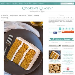 Pumpkin Cake with Cinnamon Cream Cheese Frosting